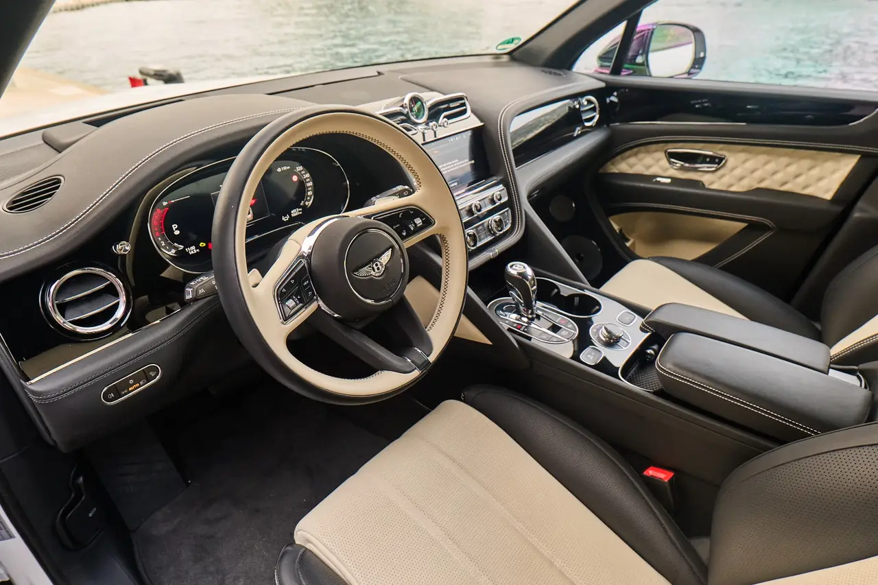 Bentley Bentayga V8-S 2024, rear view — Ibiza Luxury Car Rental, Ibiza. Bentley Bentayga V8-S in Ibiza A Bentley Bentayga V8-S hire in Ibiza offers 550…