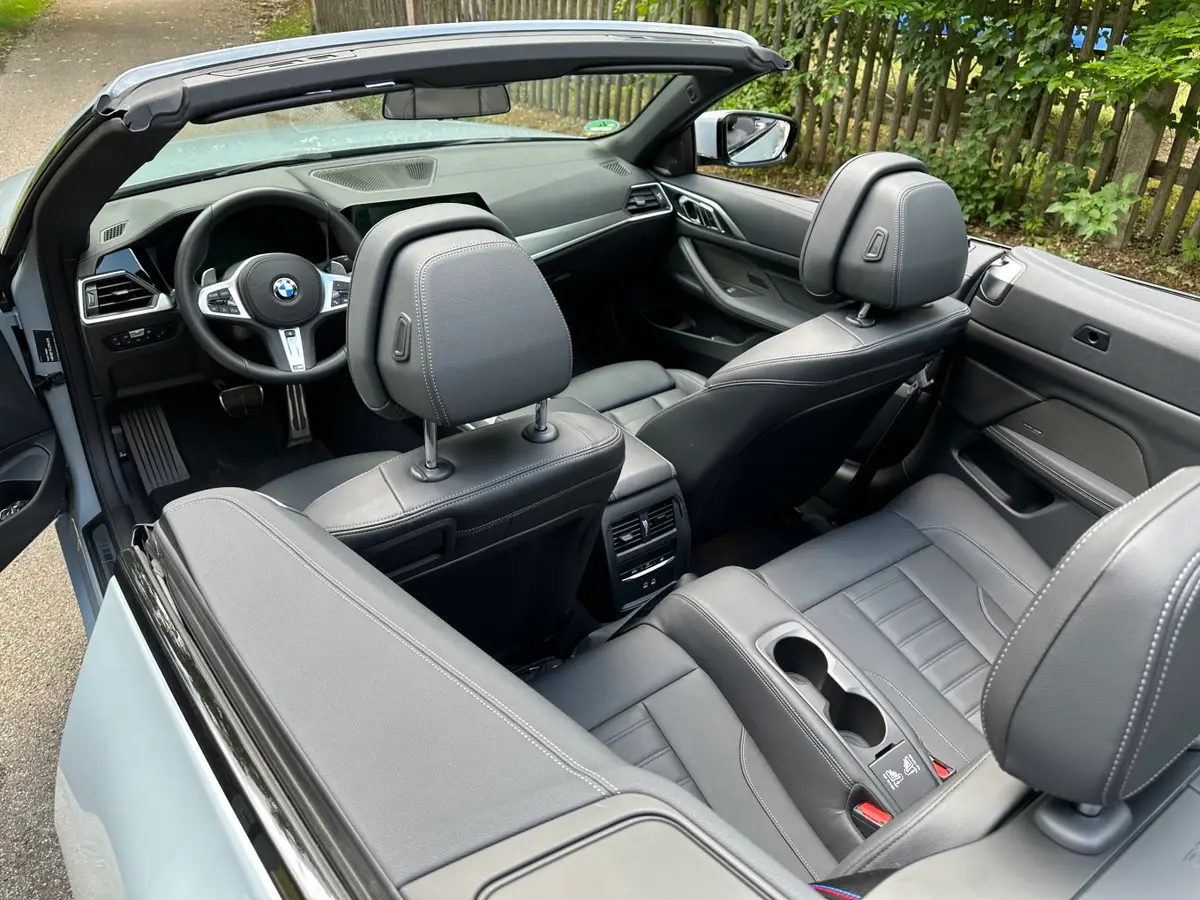 BMW 430i Cabrio 2023, dashboard — Ibiza Luxury Car Rental, Ibiza. BMW 430i Cabrio in Ibiza A BMW 430i Cabrio hire in Ibiza offers open-top driving paired…