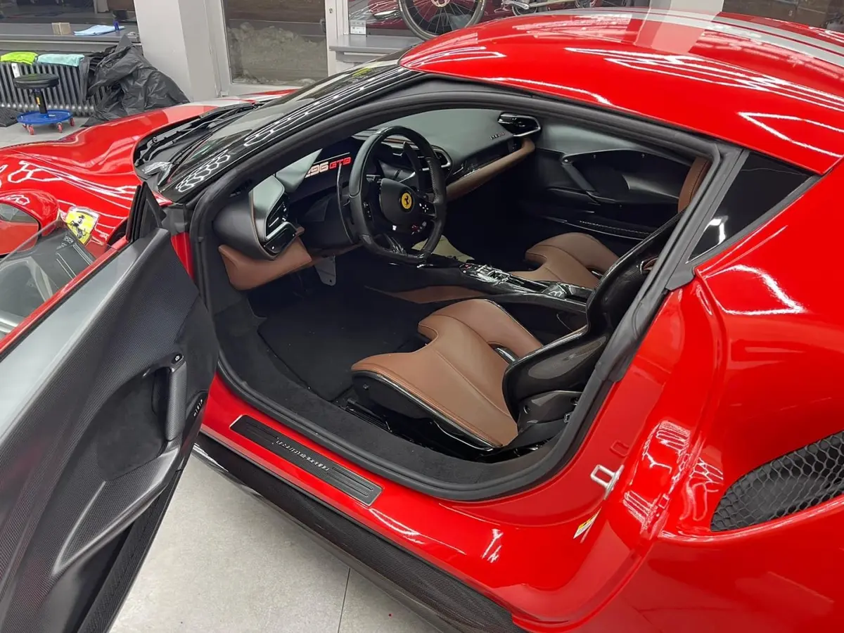 Ferrari 296 GTB 2023, rear view — Ibiza Luxury Car Rental, Ibiza. Ferrari 296 GTB in Ibiza A Ferrari 296 GTB hire in Ibiza delivers 830 horsepower within a…