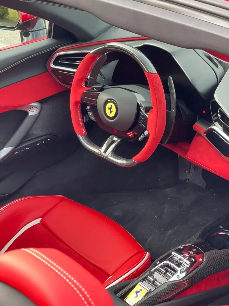Ferrari 296 GTS Spider 2025, interior — Ibiza Luxury Car Rental, Ibiza. Ferrari 296 GTS Spider in Ibiza A Ferrari 296 GTS Spider hire in Ibiza pairs 819…