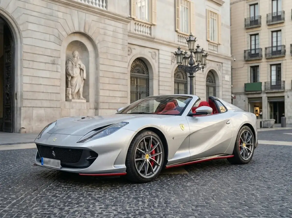 Ferrari 812 GTS 2024, side profile — Ibiza Luxury Car Rental, Ibiza. Ferrari 812 GTS in Ibiza A Ferrari 812 GTS rental in Ibiza delivers 789 horsepower within…