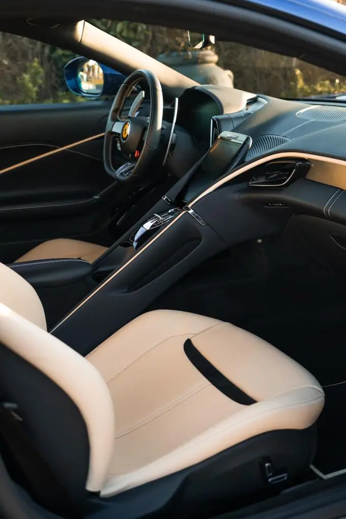 Ferrari Roma 2025, exterior — Ibiza Luxury Car Rental, Ibiza. Ferrari Roma in Ibiza A Ferrari Roma rental in Ibiza pairs 620 horsepower with a refined…