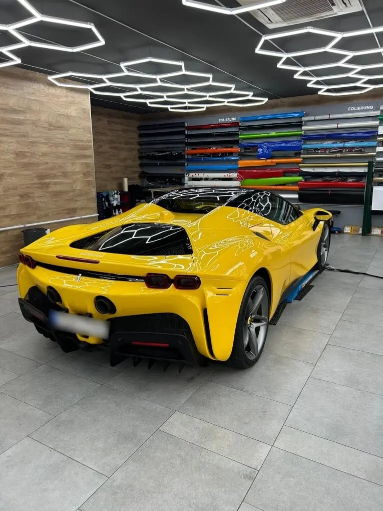 Ferrari SF90 Spider 2024, rear view — Ibiza Luxury Car Rental, Ibiza. Ferrari SF90 Spider in Ibiza A Ferrari SF90 Spider hire in Ibiza pairs 986 horsepower…