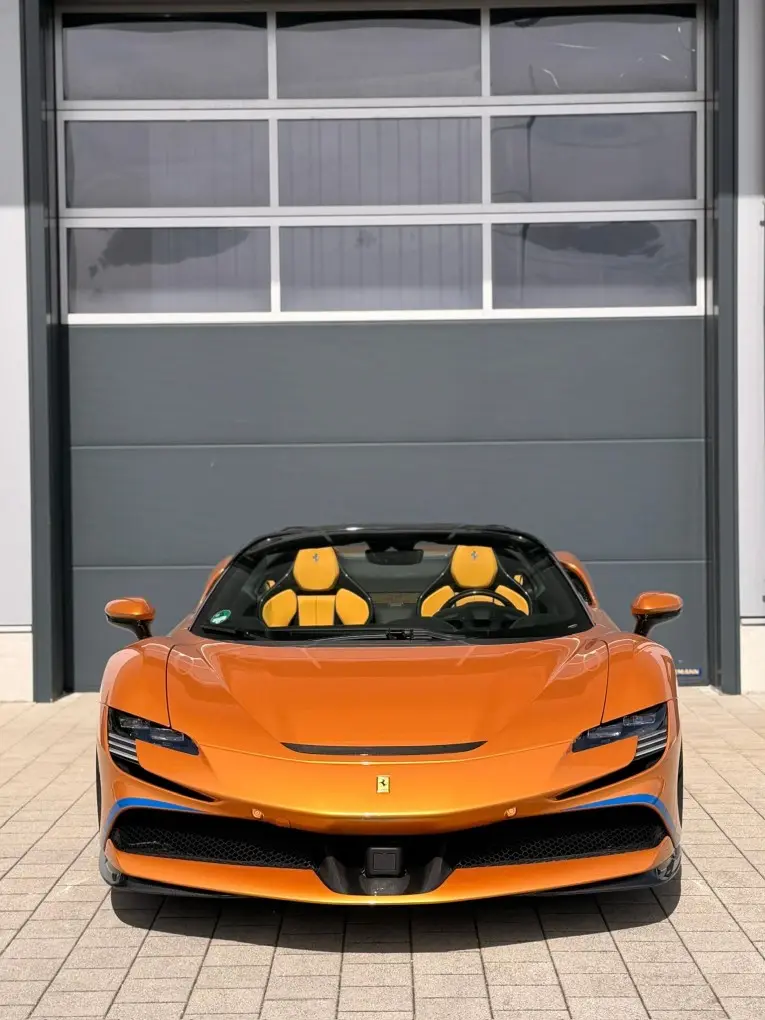Ferrari SF90 Spider Tailor Made 2025, front view — Ibiza Luxury Car Rental, Ibiza. Ferrari SF90 Spider Tailor Made in Ibiza A Ferrari SF90 Spider Tailor Made hire in Ibiza…