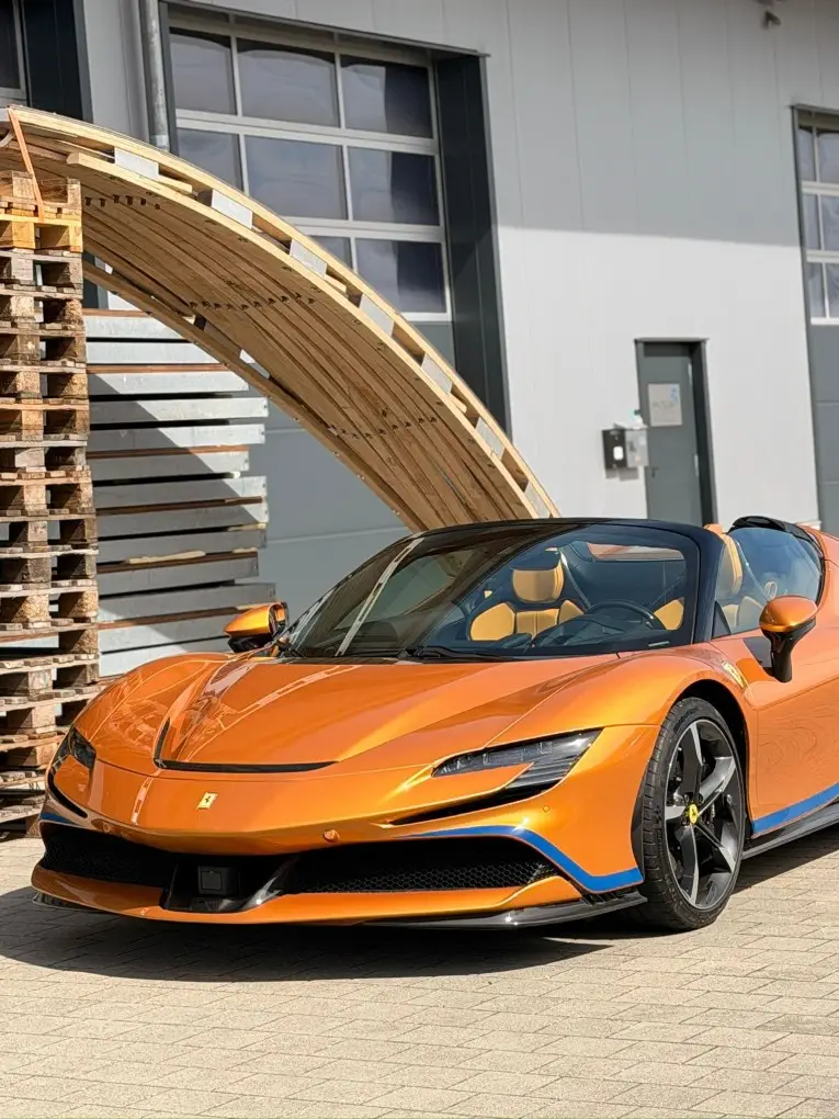 Ferrari SF90 Spider Tailor Made 2025, rear view — Ibiza Luxury Car Rental, Ibiza. Ferrari SF90 Spider Tailor Made in Ibiza A Ferrari SF90 Spider Tailor Made hire in Ibiza…