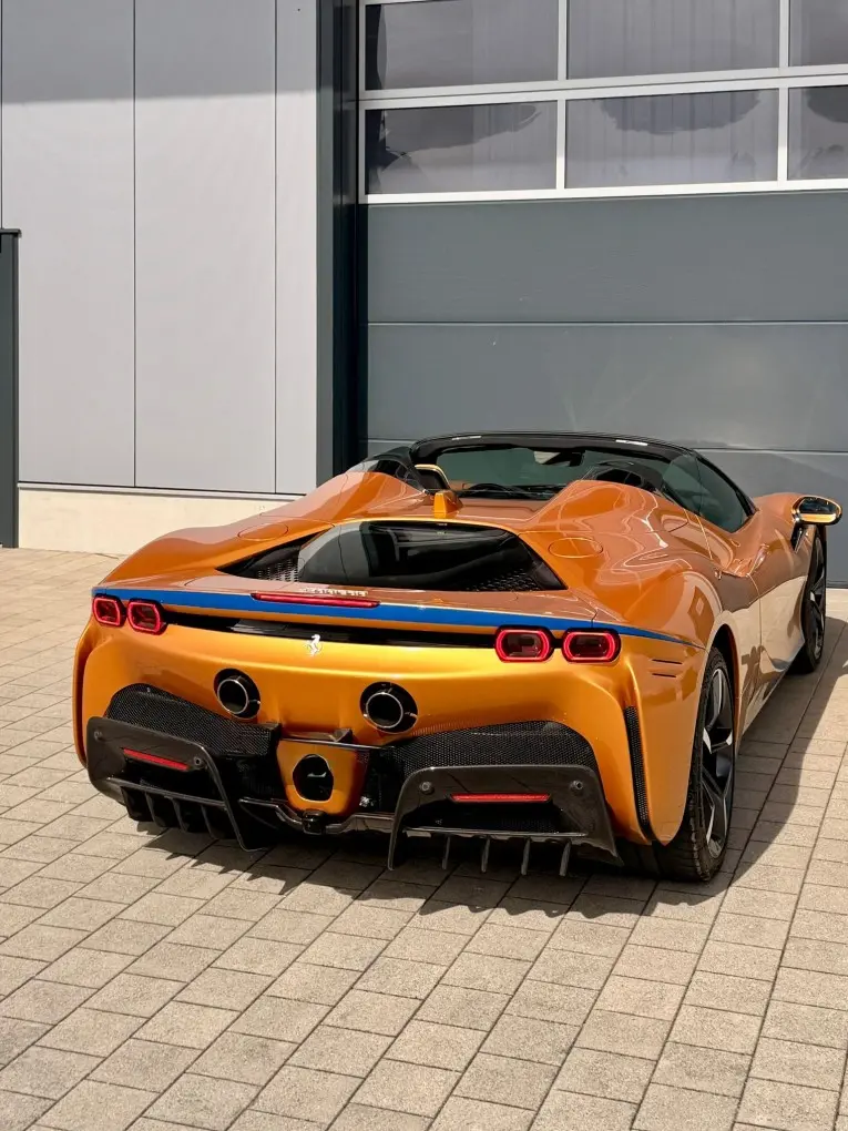 Ferrari SF90 Spider Tailor Made 2025, interior — Ibiza Luxury Car Rental, Ibiza. Ferrari SF90 Spider Tailor Made in Ibiza A Ferrari SF90 Spider Tailor Made hire in Ibiza…