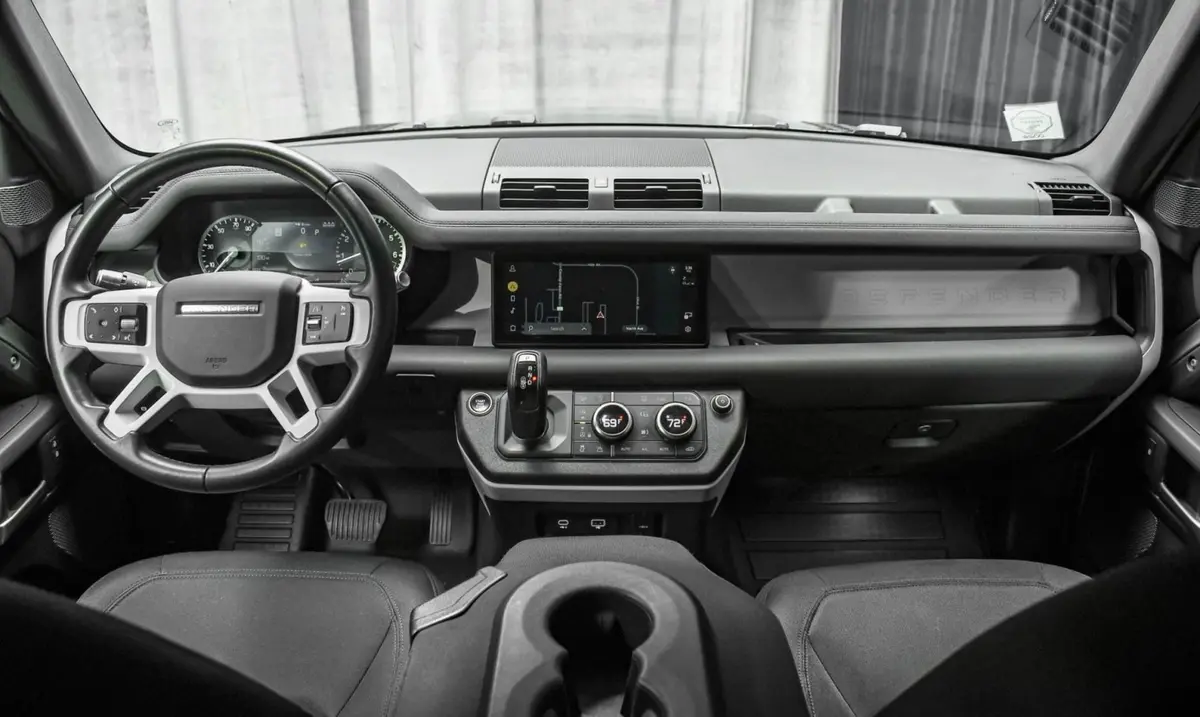 Land Rover Defender X-Dynamic 7 seater 2024, dashboard — Ibiza Luxury Car Rental, Ibiza. Land Rover Defender X-Dynamic 7 seater in Ibiza A Land Rover Defender X-Dynamic 7 seater…