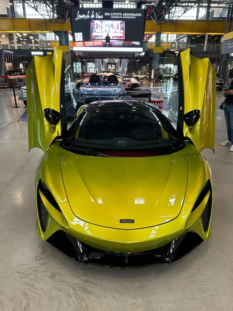 McLaren Artura Spider 2024, rear view — Ibiza Luxury Car Rental, Ibiza. McLaren Artura Spider in Ibiza A McLaren Artura Spider rental in Ibiza pairs 671…