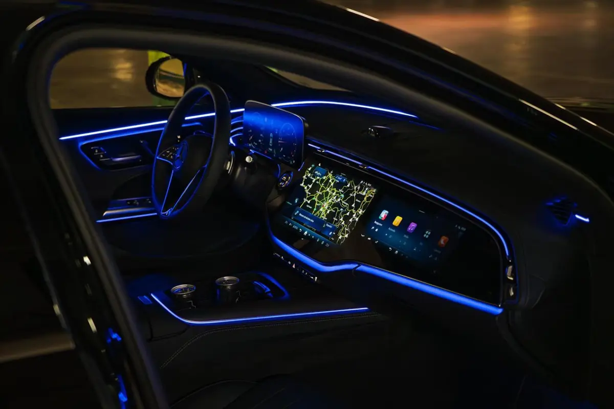 Mercedes Benz E-klasse 220d Premium Plus 2026, dashboard — Ibiza Luxury Car Rental, Ibiza. Mercedes Benz E-klasse 220d Premium Plus in Ibiza A Mercedes Benz E-klasse 220d Premium…