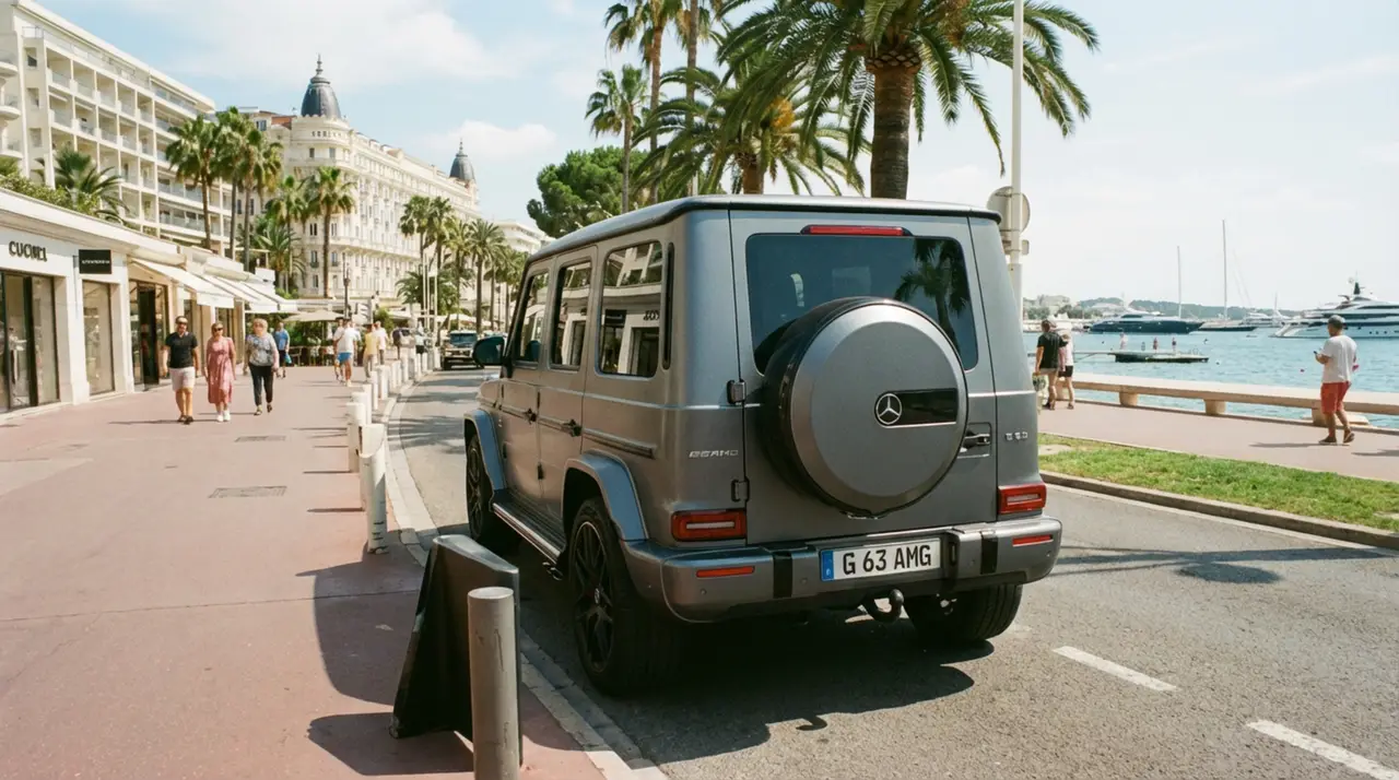 Mercedes Benz G63 2023, front view — Ibiza Luxury Car Rental, Ibiza. Mercedes Benz G63 in Ibiza A Mercedes Benz G63 rental in Ibiza combines 585 horsepower…