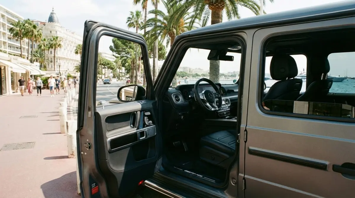 Mercedes Benz G63 2023, dashboard — Ibiza Luxury Car Rental, Ibiza. Mercedes Benz G63 in Ibiza A Mercedes Benz G63 rental in Ibiza combines 585 horsepower…