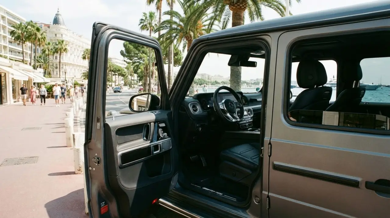 Mercedes Benz G63 2023, dashboard — Ibiza Luxury Car Rental, Ibiza. Mercedes Benz G63 in Ibiza A Mercedes Benz G63 rental in Ibiza combines 585 horsepower…