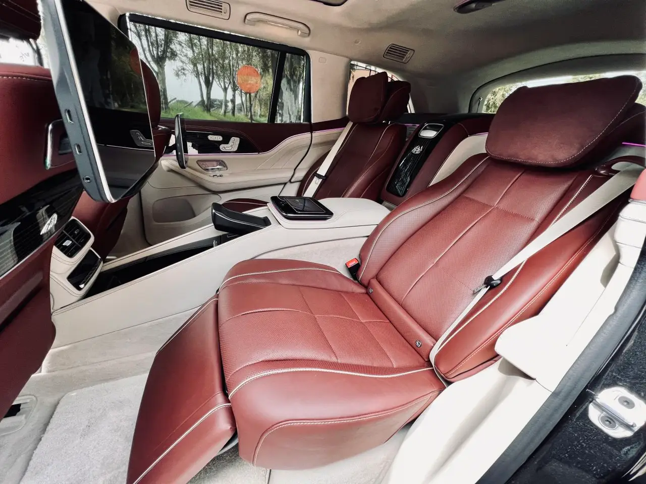 Mercedes Benz GLS Maybach 2022, interior — Ibiza Luxury Car Rental, Ibiza. Command the coast road from Portinatx to Cala d'Hort