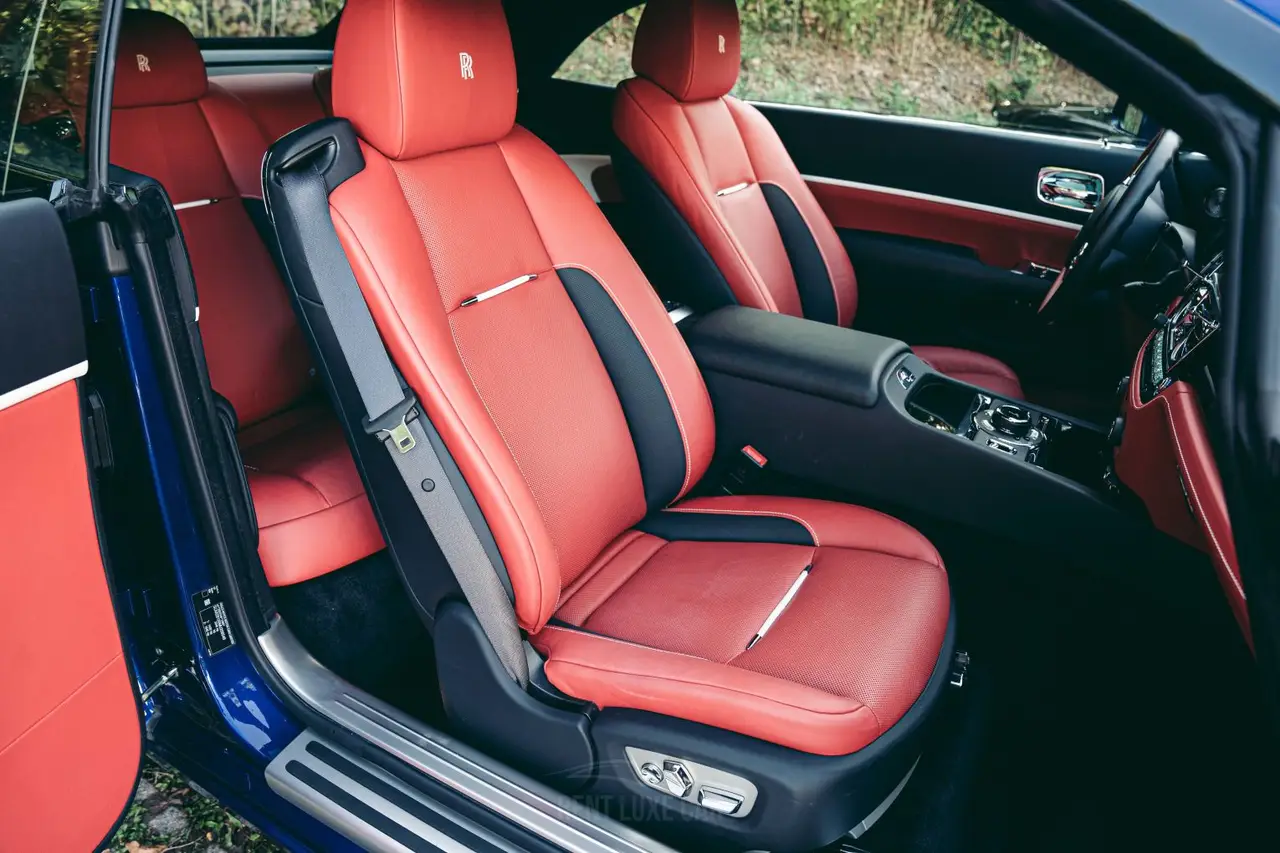 Rolls-Royce Dawn 2022, rear view — Ibiza Luxury Car Rental, Ibiza. Open-top grand touring from Ibiza Town to Cala Comte