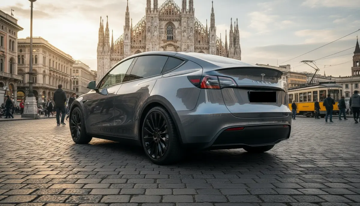 Tesla Model Y Long Range 2023, exterior — Ibiza Luxury Car Rental, Ibiza. Tesla Model Y Long Range in Ibiza A Tesla Model Y Long Range rental in Ibiza delivers 378…