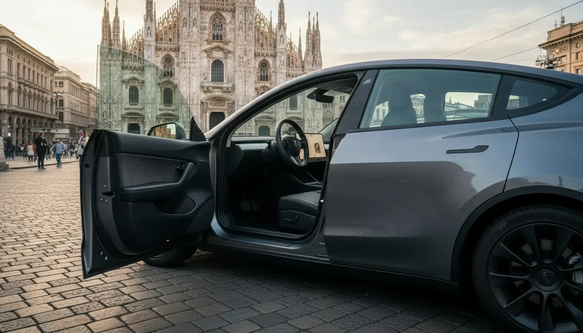 Tesla Model Y Long Range 2023, interior — Ibiza Luxury Car Rental, Ibiza. Tesla Model Y Long Range in Ibiza A Tesla Model Y Long Range rental in Ibiza delivers 378…